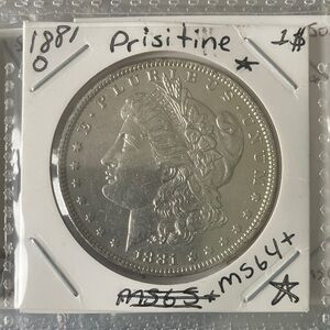 Morgan silver dollar high grade